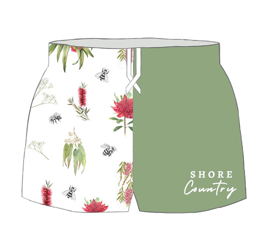 Rugby Shorts - Aussie Flora 2.0