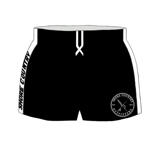 Rugby Shorts - Black & White