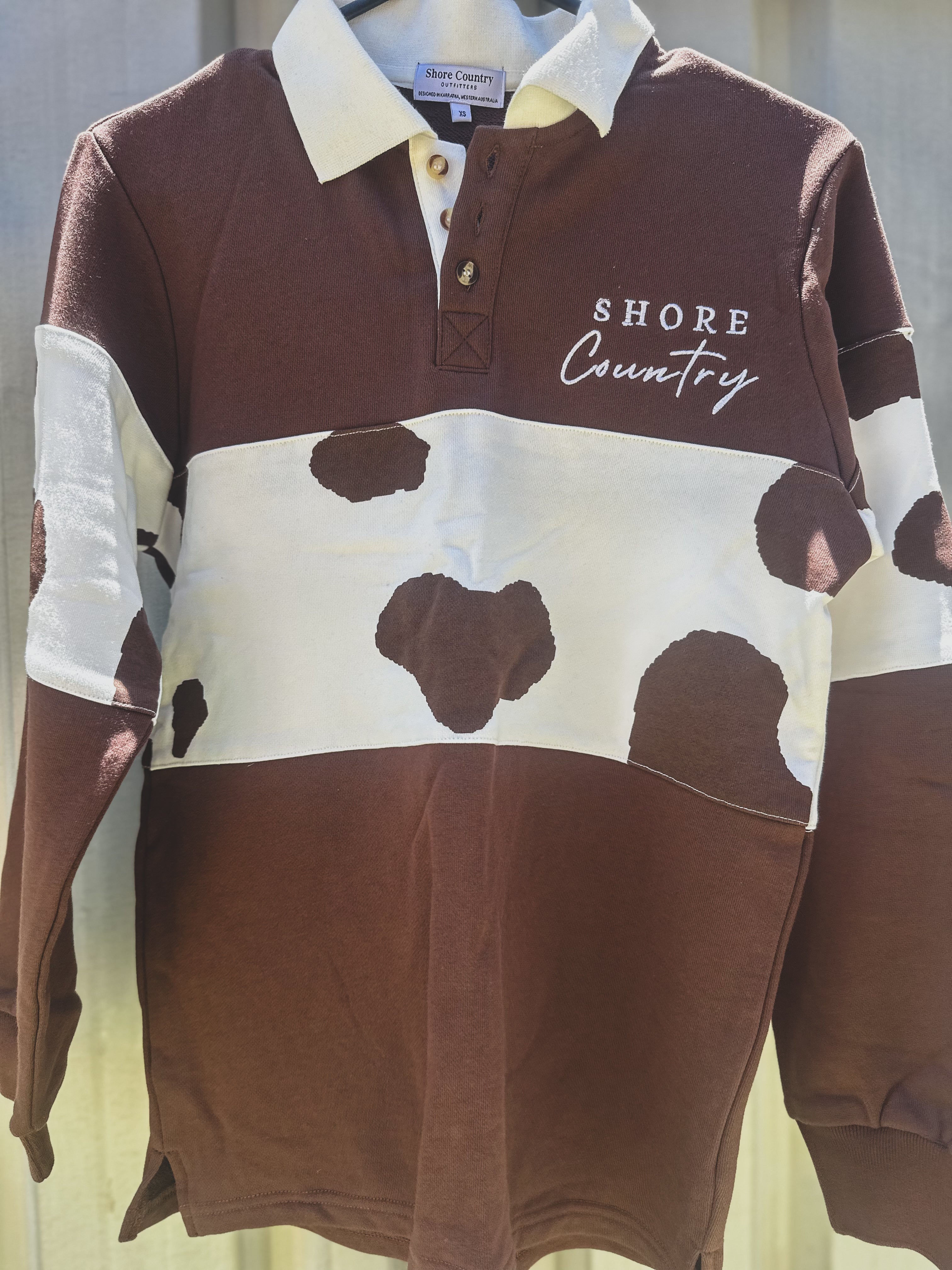 Cowprint Rugby Jumper