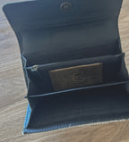 Dampier Hand Tooled Wallet - Salt & Pepper
